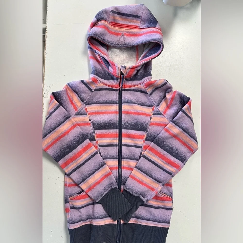Ivivva Good in The Hood Scuba Hoodie 12 peach lavender